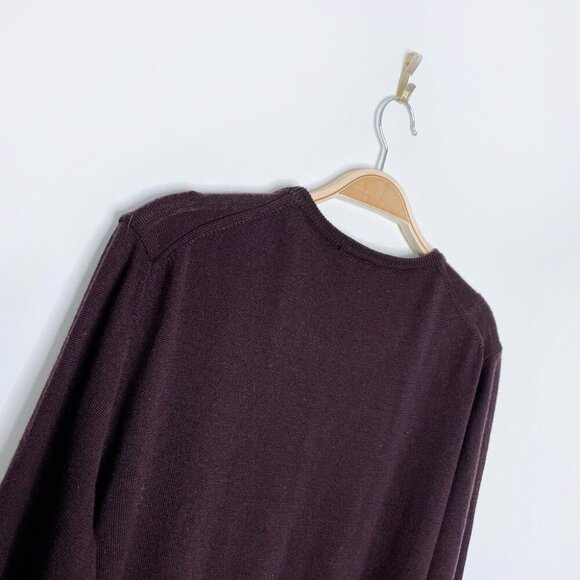 roberto cavalli monogram-embroidered wool knit crew - Picture 4 of 6